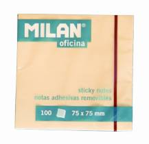 bloc notes adeziv Milan 75x75 mm 100 file